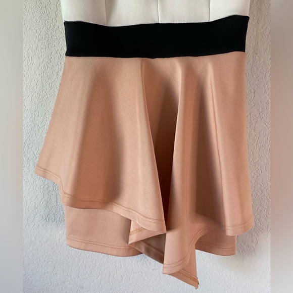 Privy Privately Privileged White & Pink Mini Dress w/ Built in Shorts Size S - Picture 3 of 8